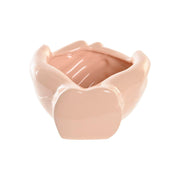 Tablett für Snacks DKD Home Decor Braun Terrakotta Weiß Dolomite Urban (17 x 16 x 10 cm) (3 Stück)