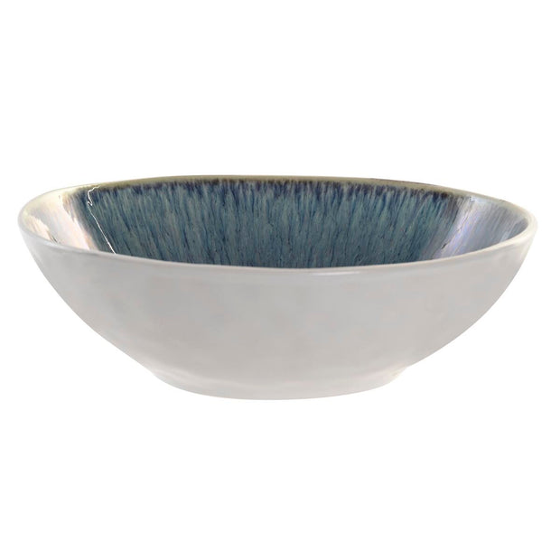 Suppenteller DKD Home Decor Blau Weiß Steingut (17,5 x 17,5 x 5,7 cm)