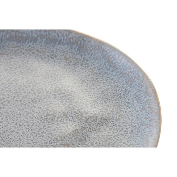 Flad plade DKD Home Decor Himmelsblau Steingut (20 x 20 x 2 cm)