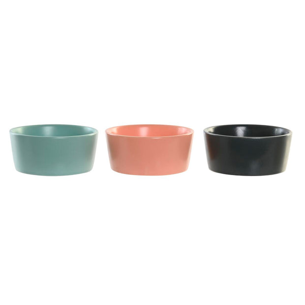 Satz für Appetithäppchen DKD Home Decor Porzellan Bunt Bambus (20 x 20 x 14 cm) (4 Stücke)