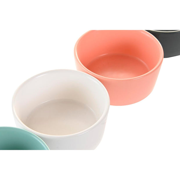 Satz für Appetithäppchen DKD Home Decor Porzellan Bunt Bambus (20 x 20 x 14 cm) (5 Stücke)