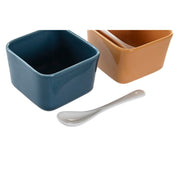 Satz für Appetithäppchen DKD Home Decor Porzellan Bunt Bambus 6 Stücke (31 x 21 x 6 cm)