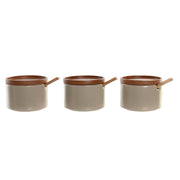 Zuckerdose DKD Home Decor Kautschukholz 7 Stücke (29 x 10 x 7 cm)
