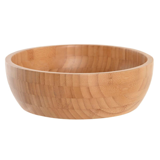 Schale DKD Home Decor Salatschüssel natürlich Bambus (25 x 25 x 8 cm)