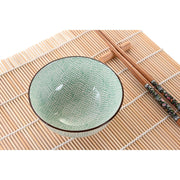 Sushi-Set DKD Home Decor Bambus Steingut Orientalisch (16 Stücke)