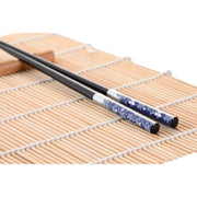 Sushi-Set DKD Home Decor Schwarz Blau Bambus Steingut Orientalisch (16 Stücke)