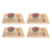 Sushi-Set DKD Home Decor Bunt Bambus Mandala Steingut Orientalisch (16 Stücke)