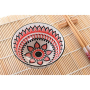 Sushi-Set DKD Home Decor Bunt Bambus Mandala Steingut Orientalisch (16 Stücke)