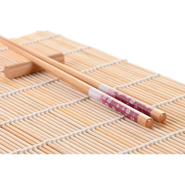 Sushi-Set DKD Home Decor Bunt Bambus Mandala Steingut Orientalisch (16 Stücke)