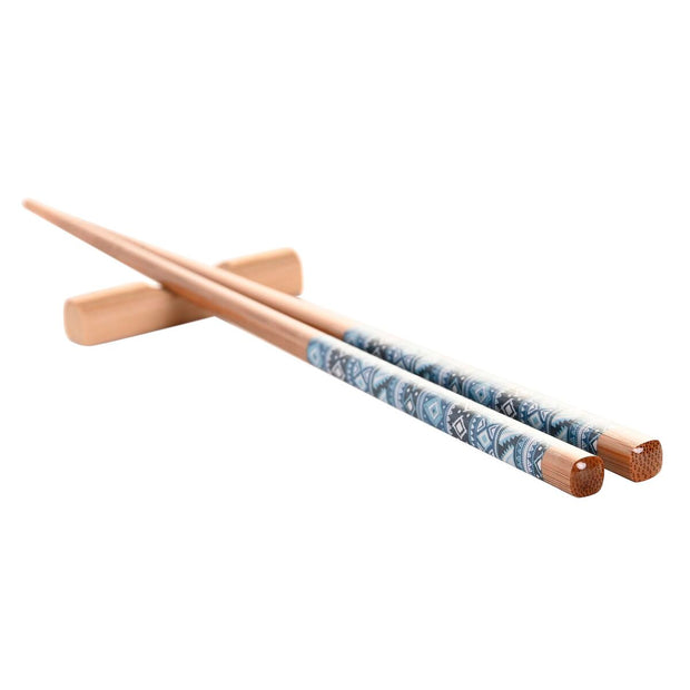 Sushi-Set DKD Home Decor Bunt Bambus Mandala Steingut Orientalisch (12 Stücke)
