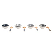 Sushi-Set DKD Home Decor Blau Bambus Steingut Orientalisch (12 Stücke)