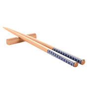 Sushi-Set DKD Home Decor Blau Bambus Steingut Orientalisch (12 Stücke)