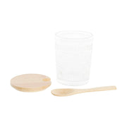 Zuckerdose DKD Home Decor Kristall Bambus Borosilikatglas (28 x 10 x 13,5 cm) (300 ml)