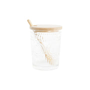 Zuckerdose DKD Home Decor Kristall Bambus Borosilikatglas (28 x 10 x 13,5 cm) (300 ml)