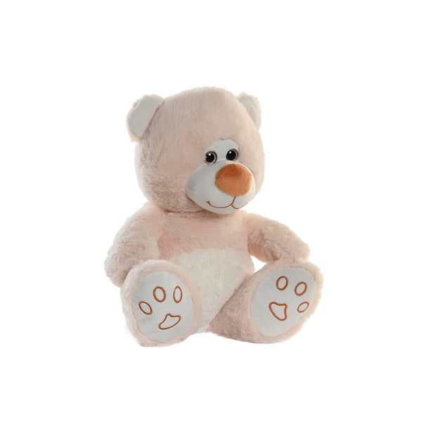 Fluffy toy DKD Home Decor Beige Children's Bear (25 x 23 x 30 cm)