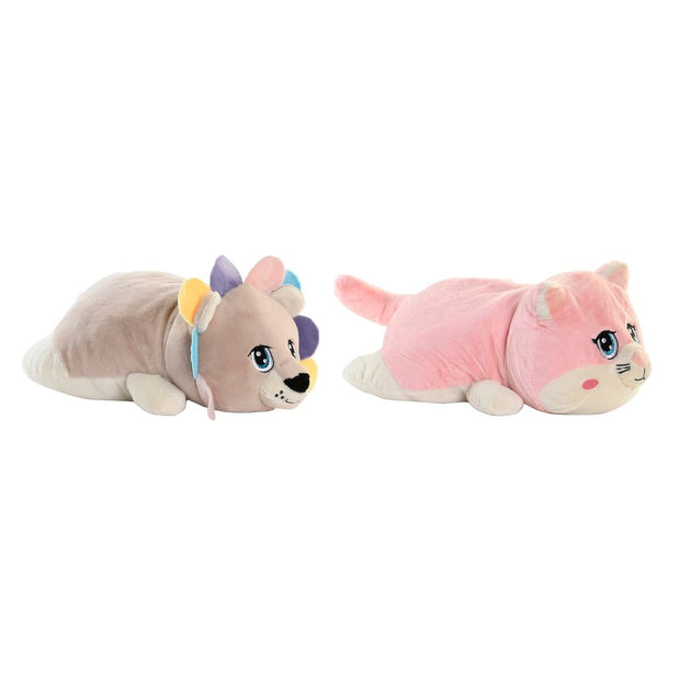 Fluffy toy DKD Home Decor Multicolour (20 x 40 x 12 cm) (2 Units)