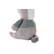 Fluffy toy DKD Home Decor Grey Brown Mint Light Pink (21 x 18 x 25 cm) (2 Units)