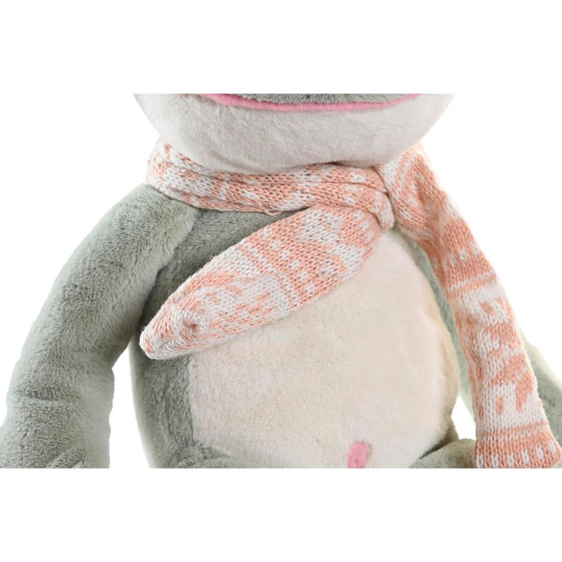 Fluffy toy DKD Home Decor Green Children's Frog (26 x 12 x 29 cm)