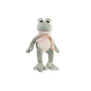 Fluffy toy DKD Home Decor Green Children's Frog (26 x 12 x 29 cm)