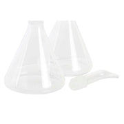 Öl- und Essig-Set DKD Home Decor Metall Durchsichtig 2 Stücke Borosilikatglas (200 ml) (19,5 x 10 x 23,5 cm)