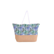 Beach Bag DKD Home Decor Beige Blue Brown (45 x 18 x 42 cm)