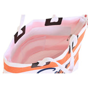 Beach Bag DKD Home Decor Red Orange White (58 x 16 x 35 cm) (2 Units)