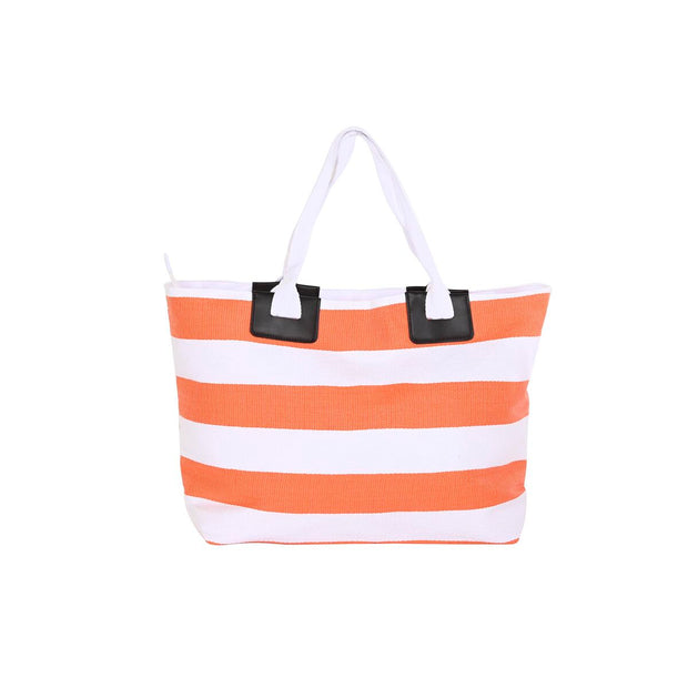 Beach Bag DKD Home Decor Red Orange White (58 x 16 x 35 cm) (2 Units)