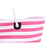 Beach Bag DKD Home Decor Pink White Yellow (57 x 16 x 36 cm) (2 Units)