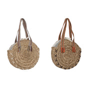 Shoulder Bag DKD Home Decor Brown Orange Green Seagrass (41 x 10 x 66 cm) (2 Units)