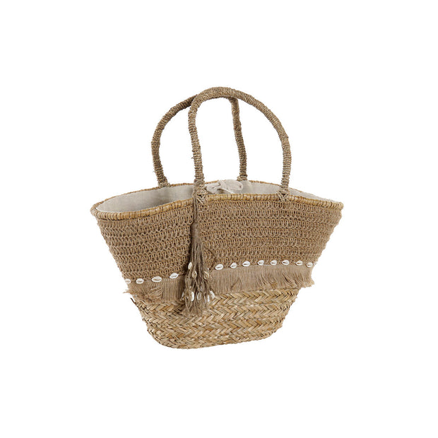 Beach Bag DKD Home Decor Natural Seagrass (53 x 15 x 51,5 cm)
