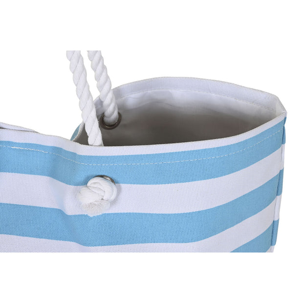 Beach Bag DKD Home Decor Natural Red Grey Blue White Sky blue (56 x 19 x 71 cm) (2 Units)
