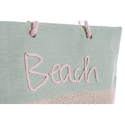 Beach Bag DKD Home Decor Orange Green (52 x 14 x 38 cm) (2 Units)