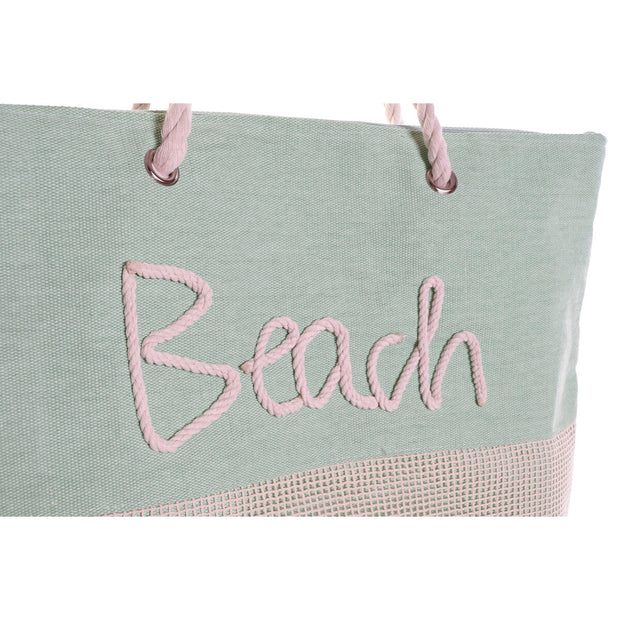 Beach Bag DKD Home Decor Orange Green (52 x 14 x 38 cm) (2 Units)