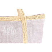 Beach Bag DKD Home Decor Lilac Light Pink (63 x 14 x 42 cm) (2 Units)