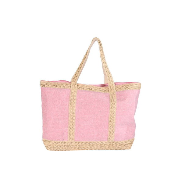 Beach Bag DKD Home Decor Lilac Light Pink (63 x 14 x 42 cm) (2 Units)