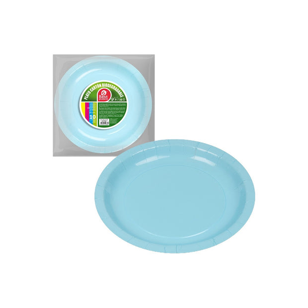 Geschirr-Set Best Products Green Blau Ø 20 cm Pappe
