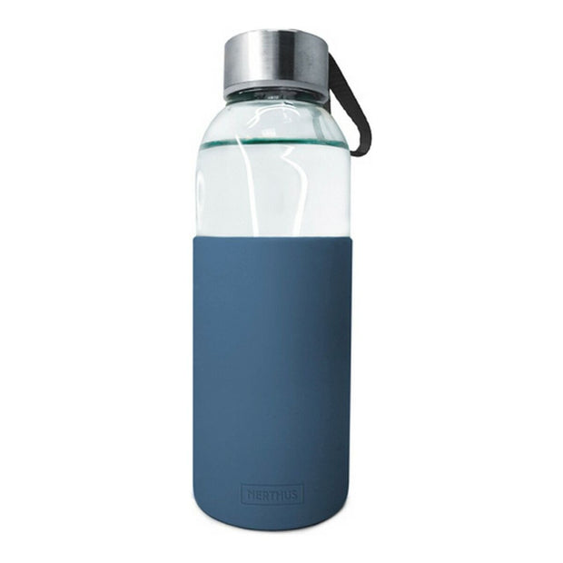 Glas-Flasche Vin Bouquet Blau (400 ml)