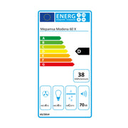 Konventioneller Rauchfang Mepamsa MODENA 60 V3 400 m3/h Edelstahl