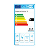 Konventioneller Rauchfang Mepamsa MODENA 90 cm 400 m3/h 71 dB 280W Edelstahl