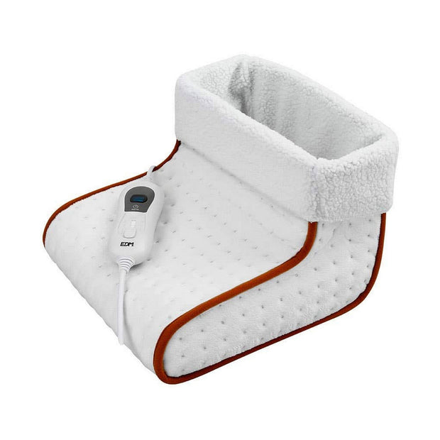 Fußwärmer EDM 07486 Weiß Textil (30 x 30 x 24 cm)