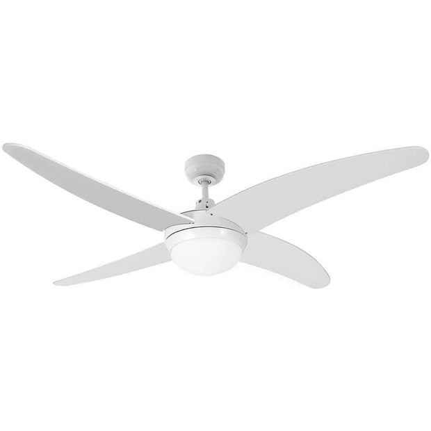 Ceiling Fan with Light EDM Caspio White 60 W