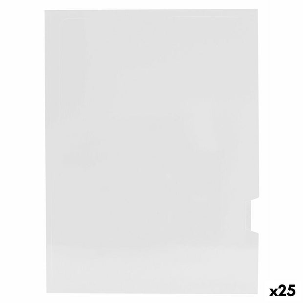 Subfolder Elba Laminated White A4 Lapel (25 Units)