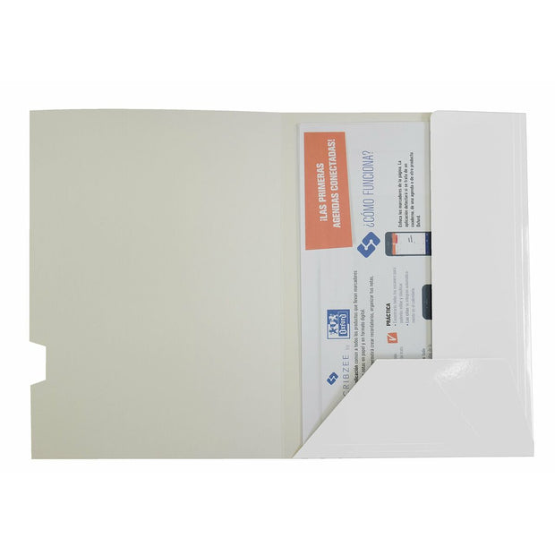 Subfolder Elba Laminated White A4 Lapel (25 Units)