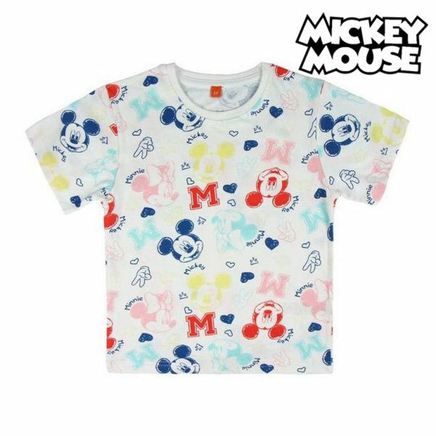 Child's Short Sleeve T-Shirt Mickey Mouse 73717 White