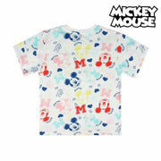 Child's Short Sleeve T-Shirt Mickey Mouse 73717 White