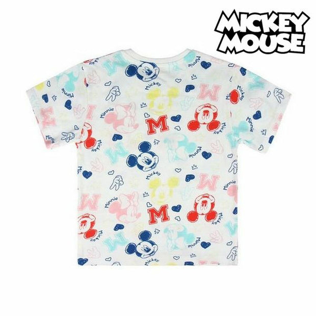 Child's Short Sleeve T-Shirt Mickey Mouse 73717 White