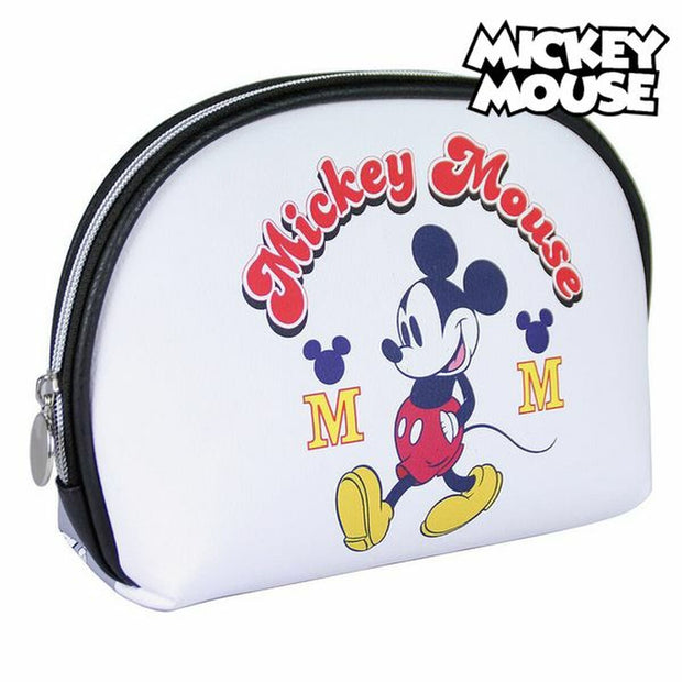 School Toilet Bag Mickey Mouse White