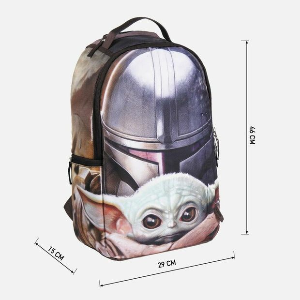 School Bag The Mandalorian Brown (30 x 44 x 12 cm)