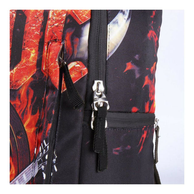 School Bag ACDC Black (29 x 46 x 15 cm)