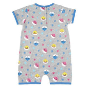 Baby's Short-sleeved Romper Suit Baby Shark Grey